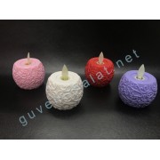 GÜL DESENLİ LED MUM